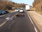 Ужасная смерть мотоциклиста под Новочеркасском попала на видео