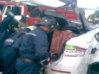 Пострадавшего в аварии водителя Nissan Tiida удалось извлечь спасателям