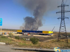 В Новочеркасске произошел крупный ландшафтный пожар в районе Донского