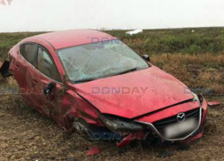 Травмы позвоночника и головы получила нерадивая автоледи на иномарке под Новочеркасском