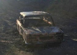 Угонщики сожгли красную "копейку" пенсионера под Новочеркасском