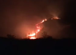 Колоссальный пожар под Новочеркасском на огромной площади сняли на видео