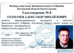 Находящийся под арестом журналист Александр Толмачев зарегистрирован кандидатом в депутаты ЗС Ростовской области