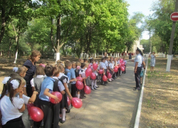 В Новочеркасске первоклашки устроили флешмоб на улицах города