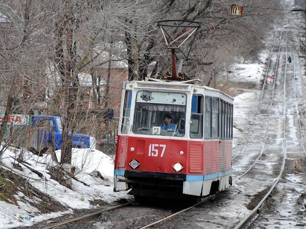 В Новочеркасске трамваи сходят с рельсов из-за подтопления путей