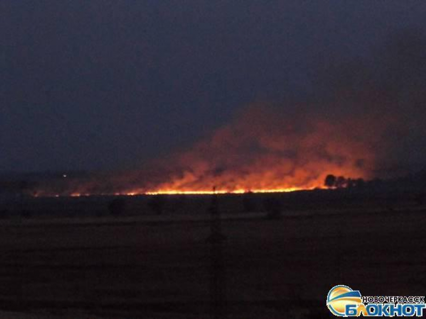 Под Новочеркасском сгорело еще одно поле с посевами пшеницы