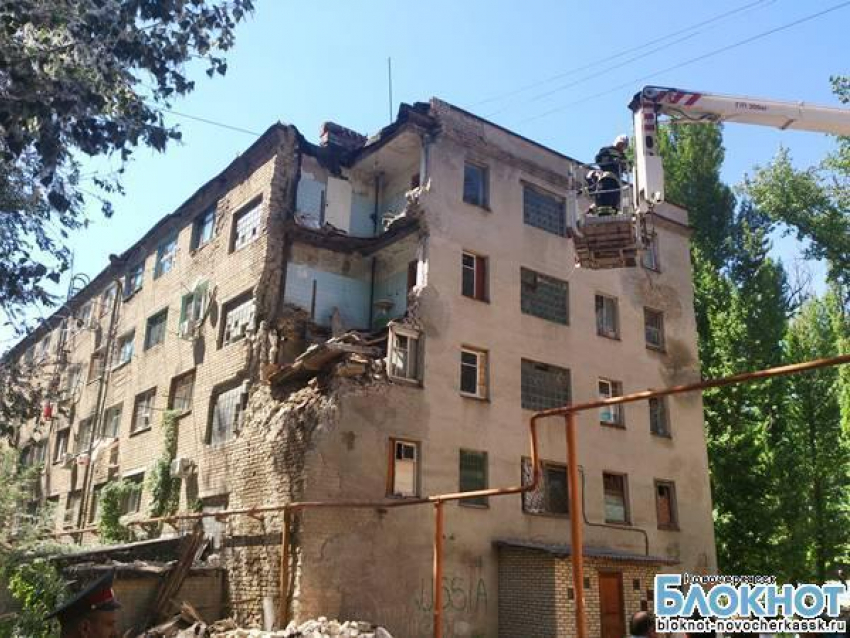 В Новочеркасске обрушилась стена 5-этажного жилого дома